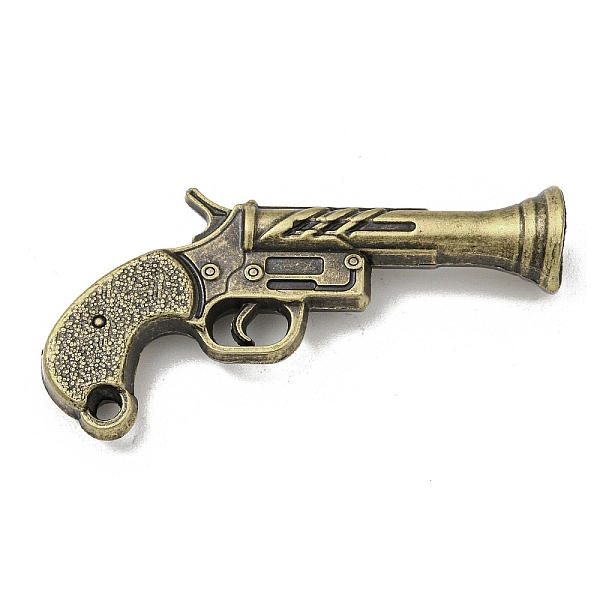 

PandaHall Tibetan Style Alloy Pendants, Gun Shape, Antique Bronze, 23x54x13mm, Hole: 3mm Alloy Others
