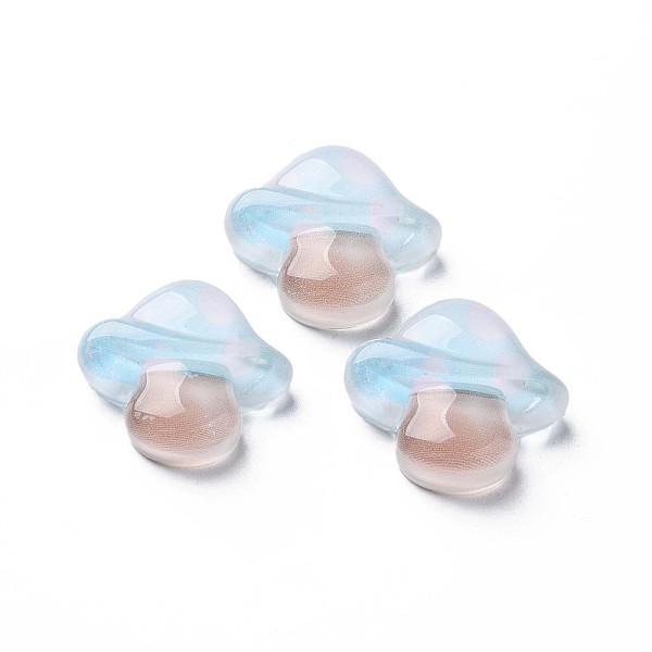 

PandaHall Autumn Theme Transparent Epoxy Resin Cabochons, Mushroom, Light Sky Blue, 20x22x7.5mm Epoxy Resin Mushroom