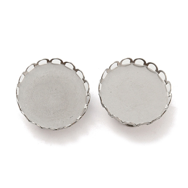 

PandaHall 304 Stainless Steel Brooch Base Settings, Round, Stainless Steel Color, 21x3mm, Tray: 20mm 304 Stainless Steel