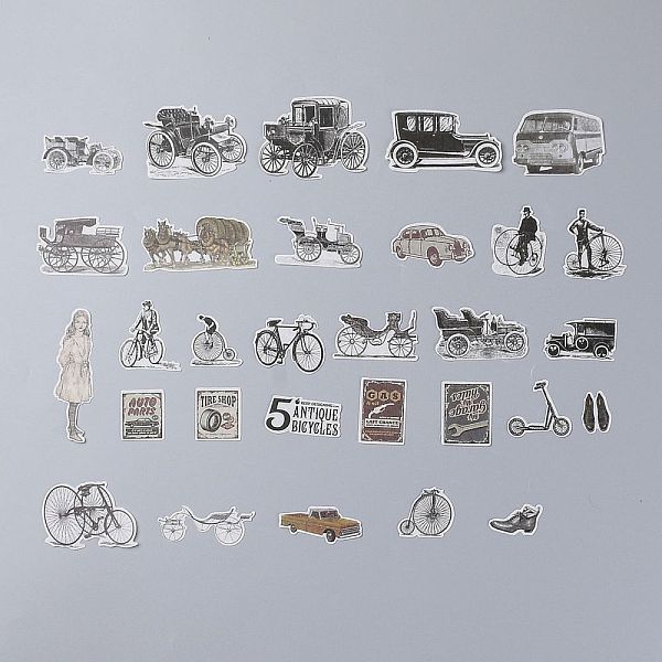 

PandaHall Sealing Stickers, Label Paster Picture Stickers, for Scrapbooking, Kid DIY Arts Crafts, Album, Car Pattern, 2.7x4.7cm, 60pcs/set...