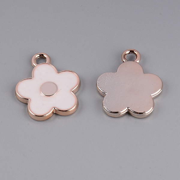 

PandaHall CCB Plastic Enamel Pendants, DIY Accessories, Flower, White, 22x18x2.58mm, Hole: 2.5mm Plastic Flower White