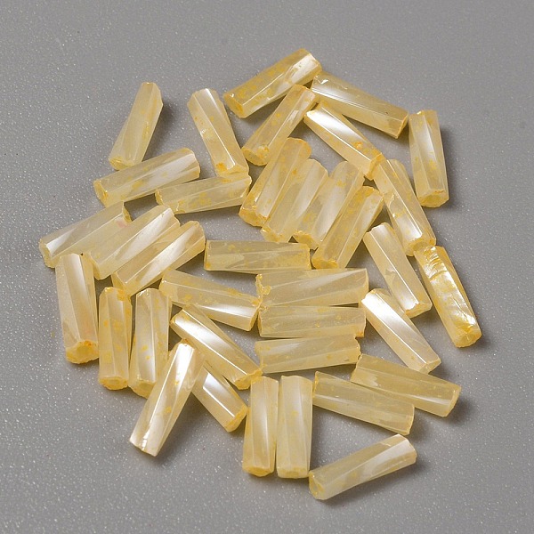 

PandaHall Opaque Colours Glass Twist Bugle Beads, Round Hole, Light Khaki, 6~7x2mm, Hole: 0.9mm, 270pcs/bag Glass