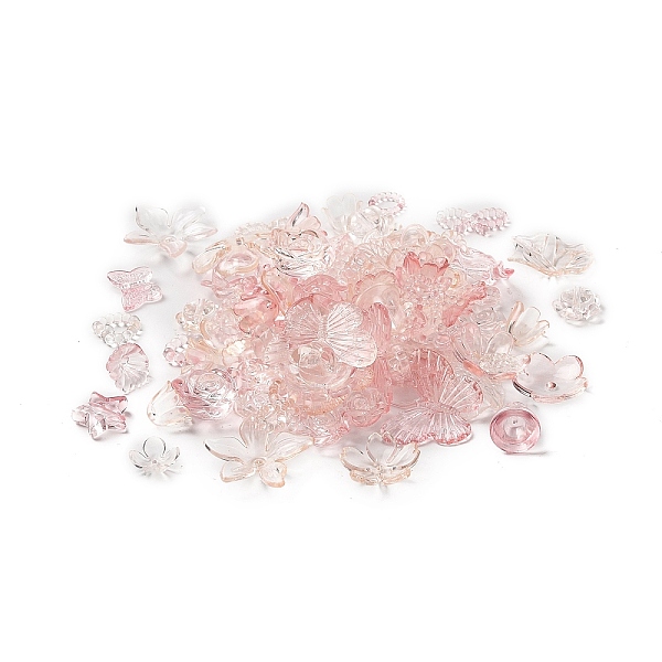 

PandaHall DIY Baroque Jewelry Making Finding Kit, Including Transparent Gradient Acrylic Charms and Beads, Mixed Shapes, Misty Rose...