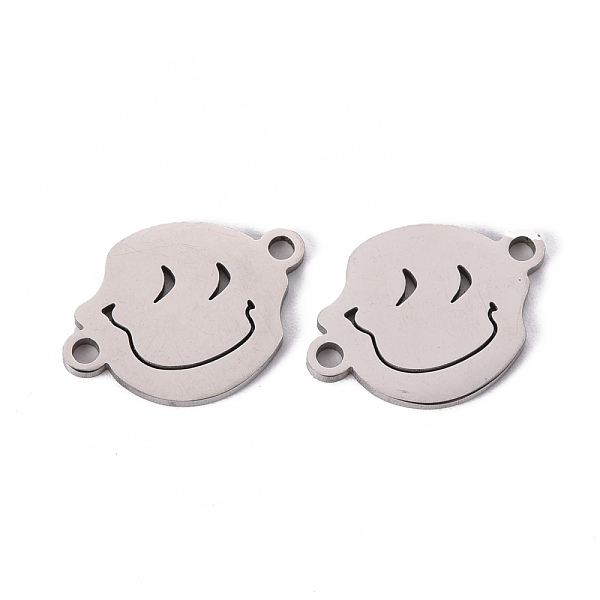 

PandaHall 201 Stainless Steel Link Connectors, Laser Cut, Stainless Steel Color, 12x16.5x1mm, Hole: 1.4mm 201 Stainless Steel Others