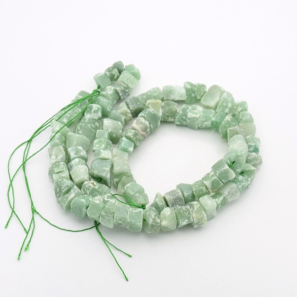 

PandaHall Natural Green Aventurine Nuggets Bead Strands, 12~16x6~15mm, Hole: 1mm, about 15.7 inch Green Aventurine Nuggets