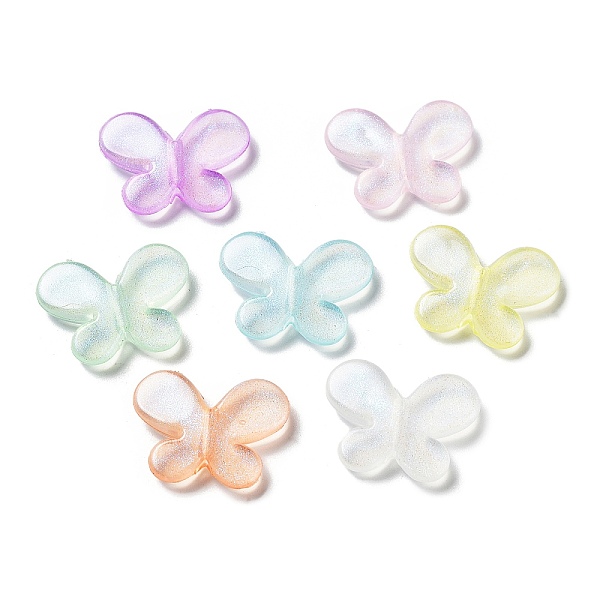 

PandaHall Transparent Acrylic Beads, Luminous Beads, Glow in the Dark, Butterfly, Mixed Color, 15x20x4.5mm, Hole: 1.4mm, about 710pcs/500g..., Multicolor