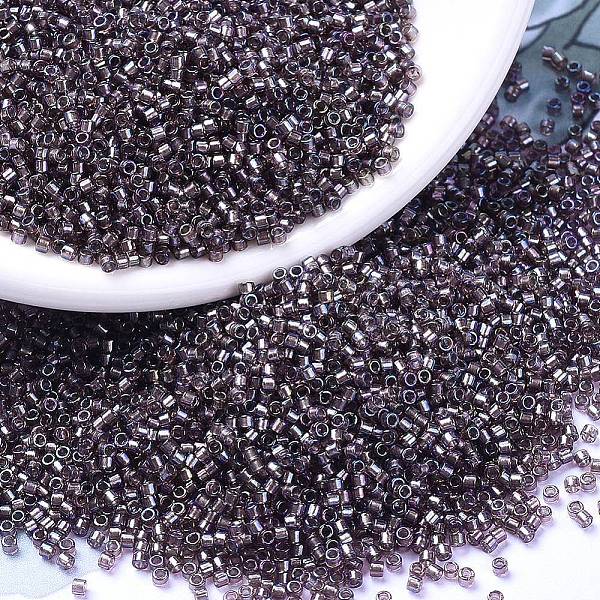 

PandaHall MIYUKI Delica Beads, Cylinder, Japanese Seed Beads, 11/0, (DB1760) Sparkling Lined Smoky Amethyst AB, 1.3x1.6mm, Hole: 0.8mm..., Purple
