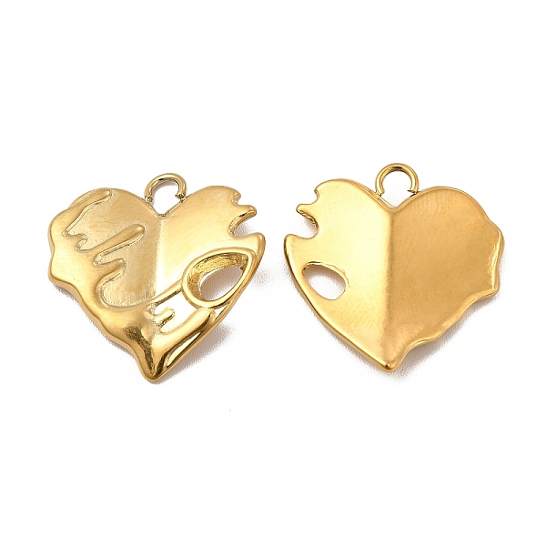 

PandaHall Ion Plating(IP) 304 Stainless Steel Pendant Rhinestone Settings, Open Back Settings, Heart, Real 18K Gold Plated, Fit for 5x4mm...