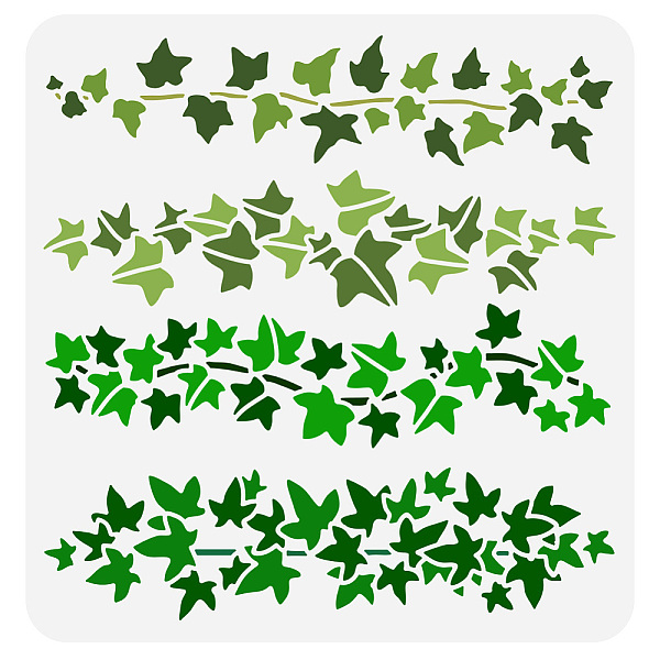 

PandaHall PET Hollow Out Drawing Painting Stencils, for DIY Scrapbook, Photo Album, Leaf, 30x30cm Plastic Leaf