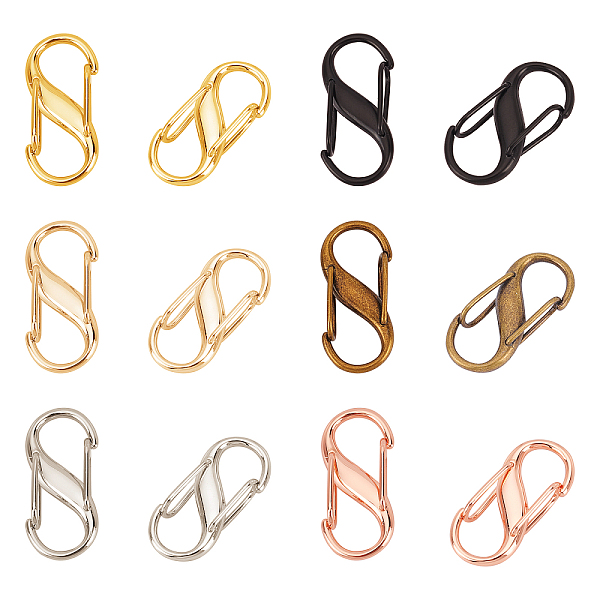 

PandaHall 7 Colors 14Pcs Adjustable Metal Buckles for Chain Strap Bag, Chain Links Tiny Metal Clip for Shorten Your Bag Chain Length, Bag...