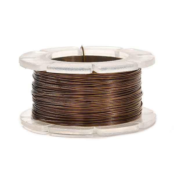 

PandaHall Round Copper Craft Wire, for Jewelry Making, Long-Lasting Plated, Coffee, 24 Gauge, 0.5mm, about 39.37 Feet(12m)/roll. Copper..., Brown