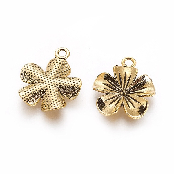 

PandaHall Tibetan Style Alloy Pendants, Flower, Antique Golden, Lead Free & Cadmium Free, 23x20x4mm, Hole: 2mm Alloy Snowflake
