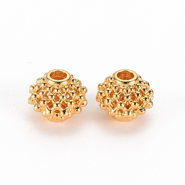 

PandaHall Brass Beads, Nickel Free, Hollow, Lantern, Real 18K Gold Plated, 9x8mm, Hole: 2mm Brass Lantern