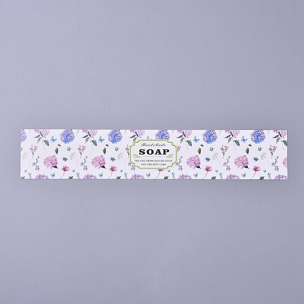 

PandaHall Handmade Soap Cardboard Display Cards, Colorful, 40x200~210x0.1mm Paper