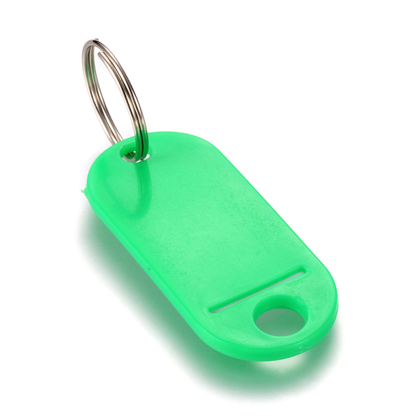 

PandaHall Plastic Badge Holders with Iron Rings, Tag Card Holder, Oval, Lawn Green, 50.5x22x2.5mm, Hole: 7mm Plastic Green
