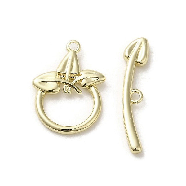 

PandaHall Brass Toggle Clasps, Long-Lasting Plated, Golden, 18x13x2mm, Hole: 1.2mm Brass Others