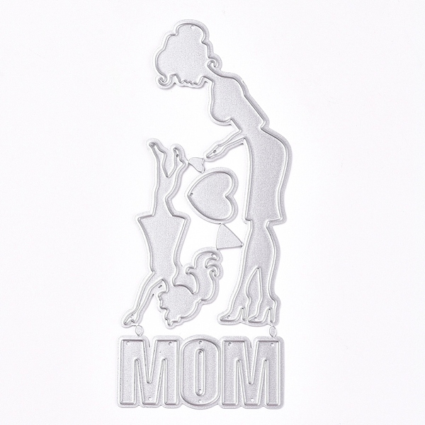 

PandaHall Mother's Day Theme, Frame Metal Cutting Dies Stencils, for DIY Scrapbooking/Photo Album, Decorative Embossing DIY Paper Card...