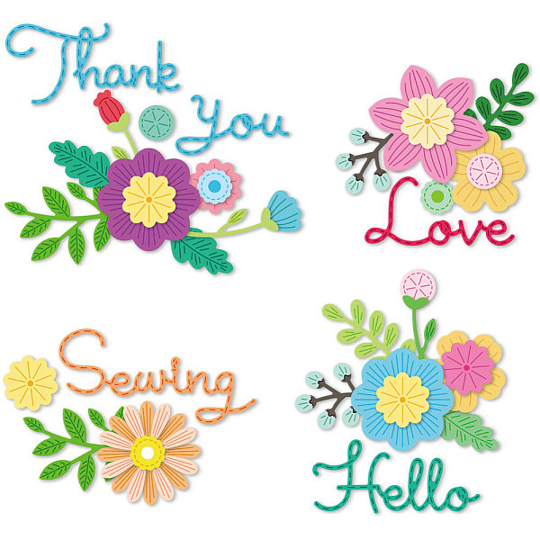 

PandaHall Carbon Steel Cutting Dies Stencils, for DIY Scrapbooking, Photo Album, Decorative Embossing Paper Card, Flower...