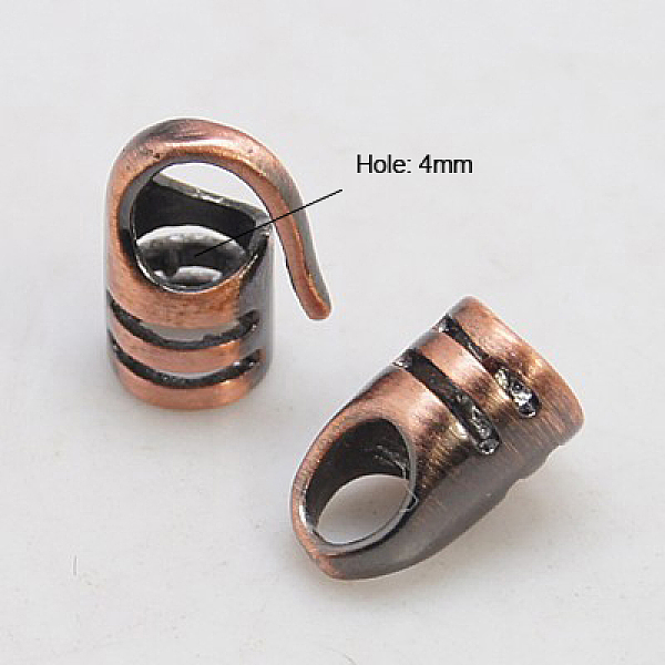 

PandaHall Brass S-Hook Clasps, Lead Free, Cadmium Free and Nickel Free, Brushed Red Copper, 18x5mm, Hole: 4mm Brass
