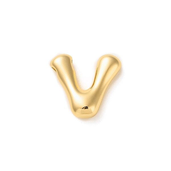 

PandaHall Brass Pendants, Real 18K Gold Plated, Letter V, 19x21.5x6.5mm, Hole: 3x2mm Brass Letter V