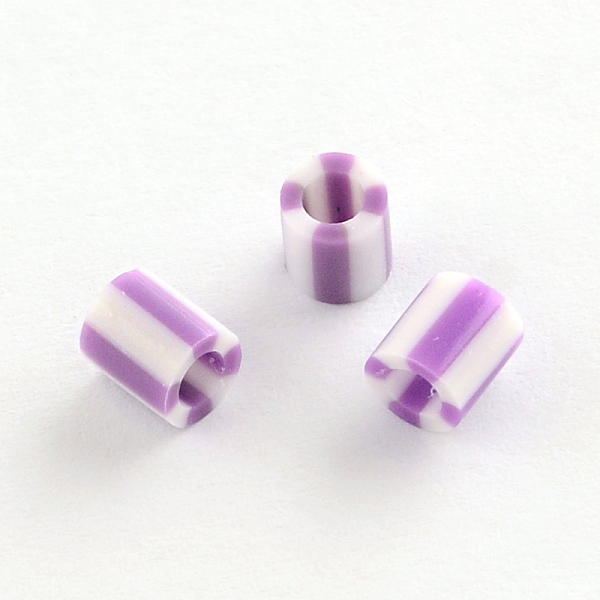 

PandaHall PE DIY Melty Beads Fuse Beads Refills, Column, Medium Purple, 5x5mm, Hole: 3mm, about 8000pcs/500g Plastic Column Purple