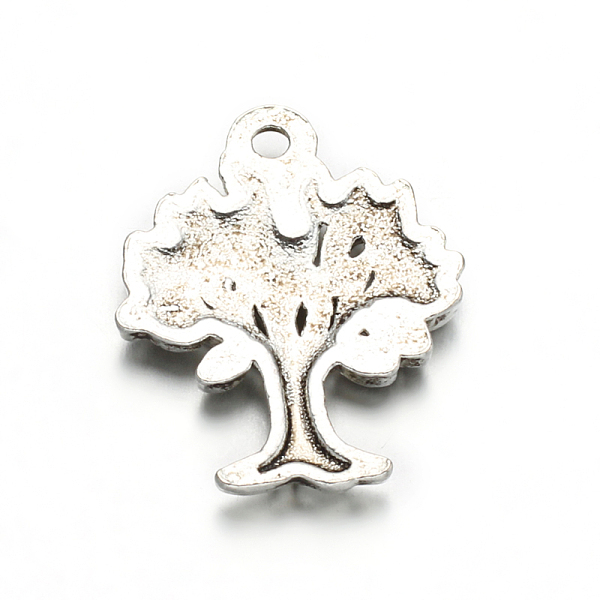 

PandaHall Tree of Life Tibetan Style Alloy Pendants, Cadmium Free & Lead Free, Antique Silver, 22x17x2.5mm, Hole: 2mm Alloy Tree