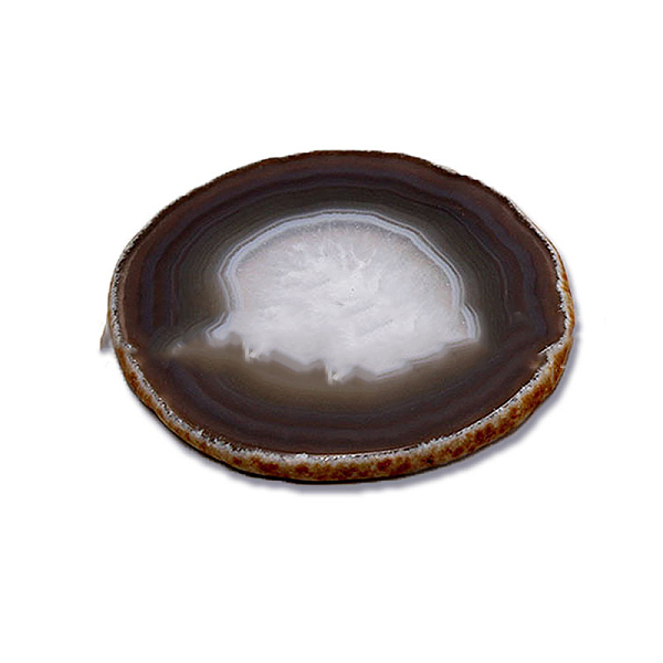

PandaHall Dyed Natural Agate Slice Cup Mats, Heat Resistant Pot Mats, for Home Kitchen, Polygon, White, 60~80mm Natural Agate Polygon White