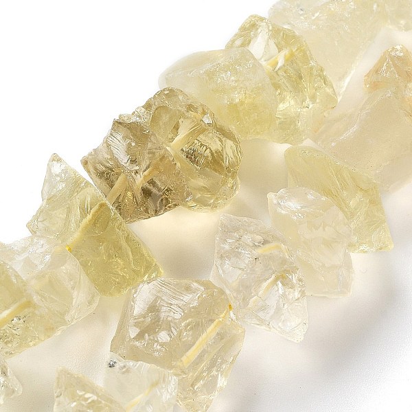 

PandaHall Raw Rough Natural Lemon Quartz Beads Strands, Nuggets, 9~17x7~16x8~14mm, Hole: 0.9mm, about 21~25pcs/strand, 7.09''~7.87''...