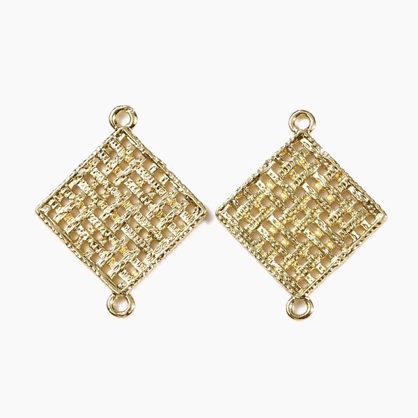 

PandaHall Alloy Links, Connector Charms, Hollow Rhombus, Light Gold, 30x24x2mm, Hole: 1.8mm Alloy Rhombus