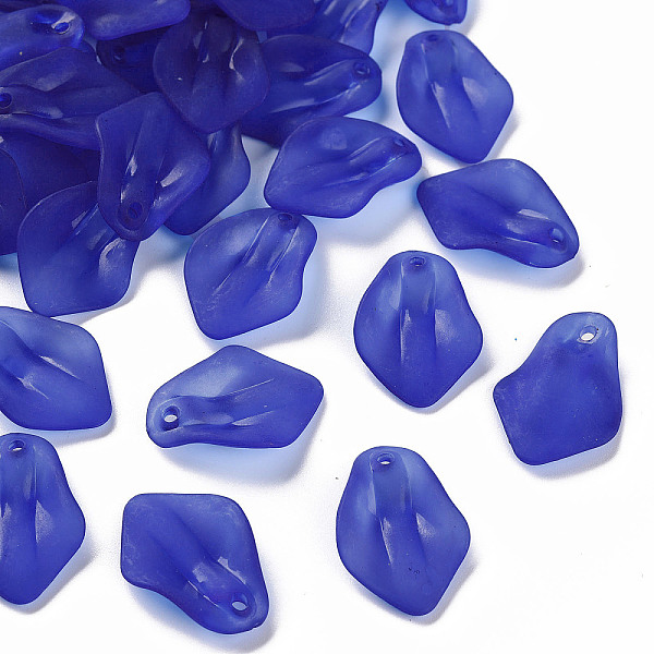 

PandaHall Transparent Frosted Acrylic Pendants, Petaline, Royal Blue, 24x17x4mm, Hole: 1.8mm Acrylic Petaline