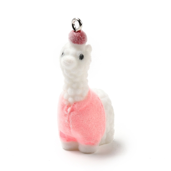 Flocky Resin Pendan… - image