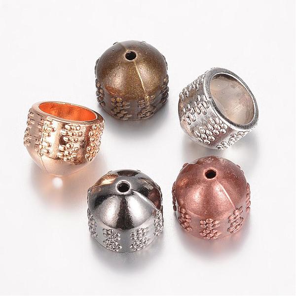 

PandaHall Alloy Cord Ends, End Caps, Mixed Color, 12x10mm, Hole: 1mm, Inner Diameter: 9mm Alloy Multicolor