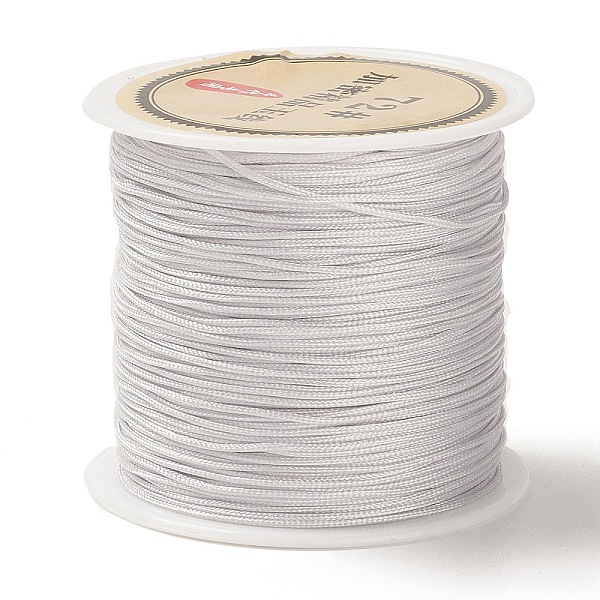 

PandaHall 50 Yards Nylon Chinese Knot Cord, Nylon Jewelry Cord for Jewelry Making, Silver, 0.8mm Nylon Silver