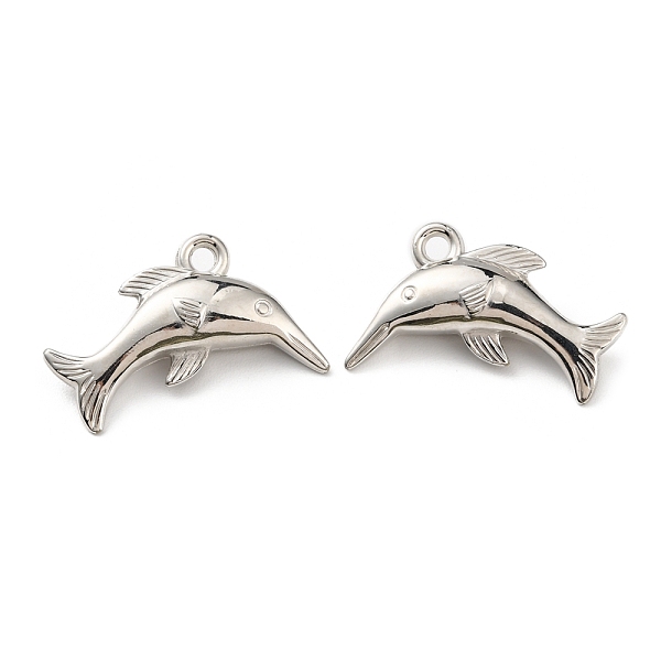 

PandaHall CCB Plastic Pendants, Shark Charm, Platinum, 21.5x32x8mm, Hole: 2.8mm Plastic Shark