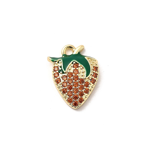 Brass Micro Pave Cubic Zirconia Pendants