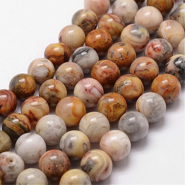 

PandaHall Natural Crazy Lace Agate Beads Strands, Round, 12mm, Hole: 1mm, about 31pcs/strand, 15 inch Crazy Agate Round