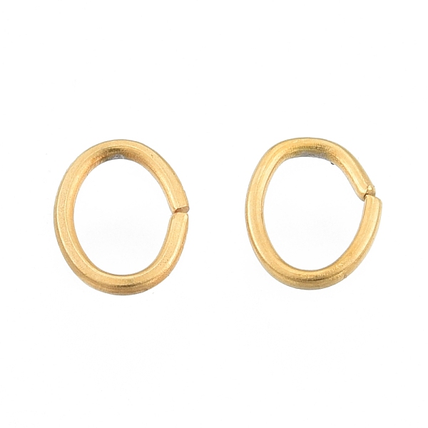 

PandaHall 304 Stainless Steel Jump Rings, Open Jump Rings, Oval, Golden, 6x4.5x0.7mm, 21 Gauge, Inner Diameter: 3x4.5mm 304 Stainless Steel