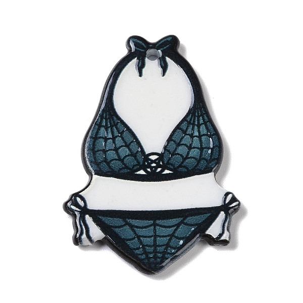 

PandaHall Acrylic Pendants, Double-sided Printed , Clothes, 38x26x2.5mm, Hole: 1.6mm Acrylic Clothes