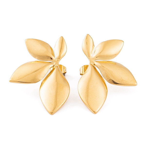 Ion Plating(IP) 304 Stainless Steel Stud Earrings for Women