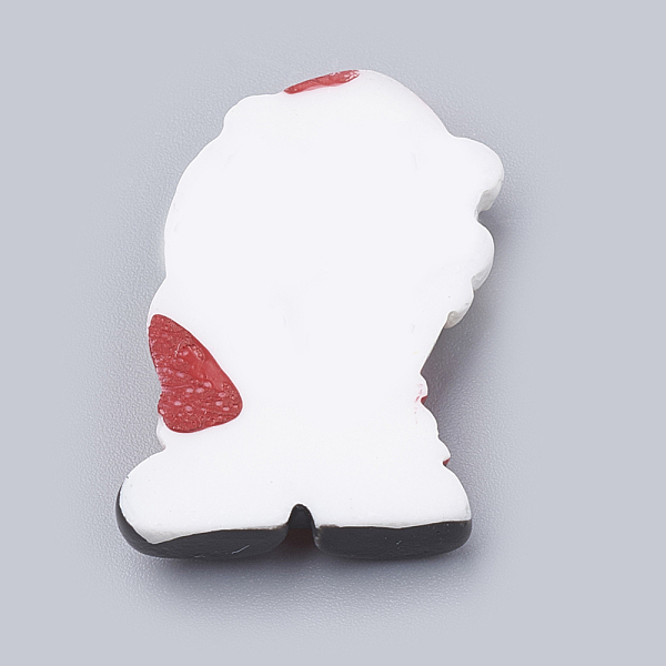

PandaHall Resin Cabochons, Father Christmas, Red, 28x18x5mm Resin Human Red