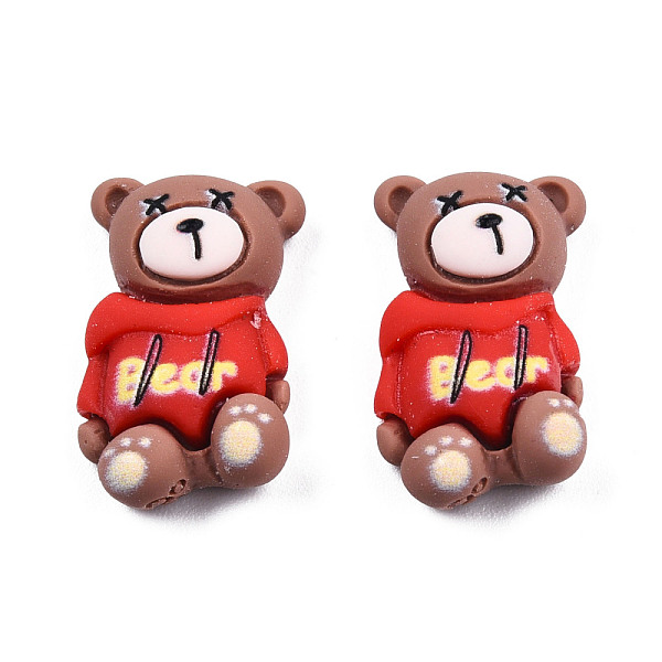 

PandaHall Opaque Resin Cabochons, Bear, Sienna, 20x11.5x6.5mm Resin Bear Brown