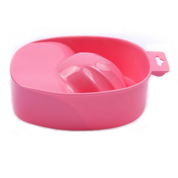 

PandaHall Nail Art Hand Wash Remover Soak Bowl, DIY Salon Nail Spa Bath, Pearl Pink, 17x12cm Plastic Pink