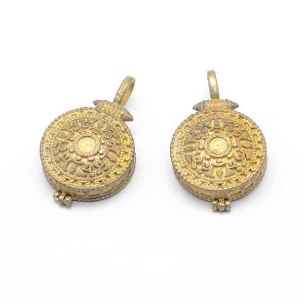 

PandaHall Brass Locket Pendants, Lead Free & Cadmium Free & Nickel Free, Flat Round, Raw(Unplated), 37x22.5x8mm, Hole: 4x7mm, Inner: 20.5mm...