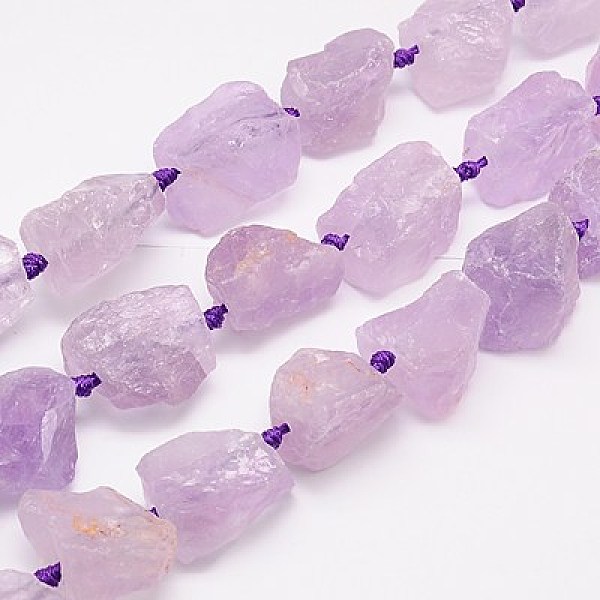 

PandaHall Natural Amethyst Beads Strands, Nuggets, Medium Orchid, 18~35x15~26x9~21mm, Hole: 1mm Amethyst Nuggets