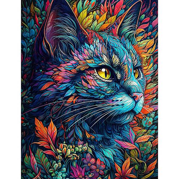 

PandaHall AB Color Flower Cat DIY Diamond Painting Kit, Including Resin Rhinestones Bag, Diamond Sticky Pen, Tray Plate and Glue Clay, Deep...