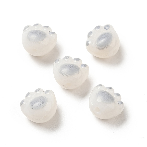 

PandaHall Opaque Acrylic Beads, Cat Paw, Light Grey, 11x12x9.7mm, Hole: 1.6mm Acrylic Others