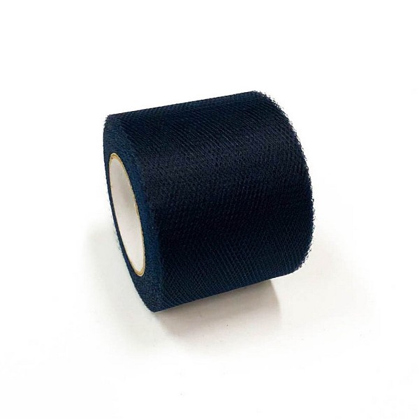

PandaHall Deco Mesh Ribbons, Tulle Fabric, Tulle Roll Spool Fabric For Skirt Making, Marine Blue, 2 inch(5cm), about 25yards/roll...
