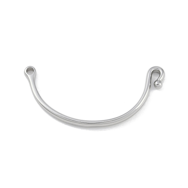 

PandaHall Brass Bracelet Bar Connector Links, Hook Bracelet Blanks, Hook Clasp Connectors, for Pearl Jewelry Supplies, Platinum, 58.5x24x4mm...