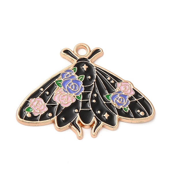 

PandaHall Alloy Enamel Pendants, Light Gold, Butterfly Charm, Mauve, 22x30x1.5mm, Hole: 1.8mm Alloy+Enamel Butterfly Purple