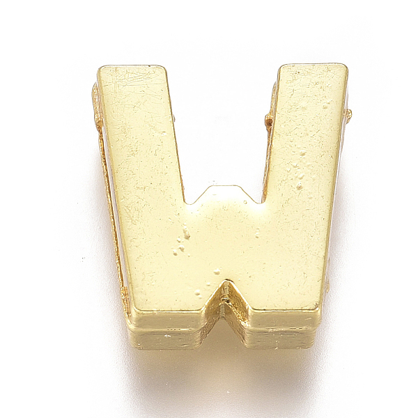 

PandaHall Alloy Slide Charms, Letter W, 12.5x11x4mm, Hole: 1.5x8mm Alloy Letter W